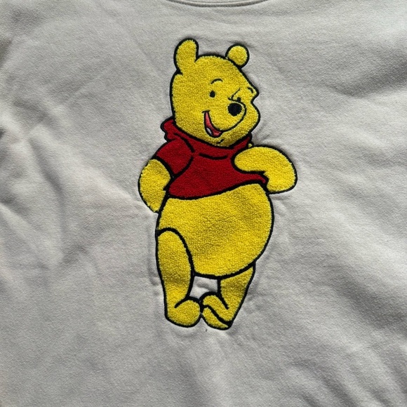 Disney Winnie the Pooh Cream Sweatshirt, Size L - Picture 3 of 7